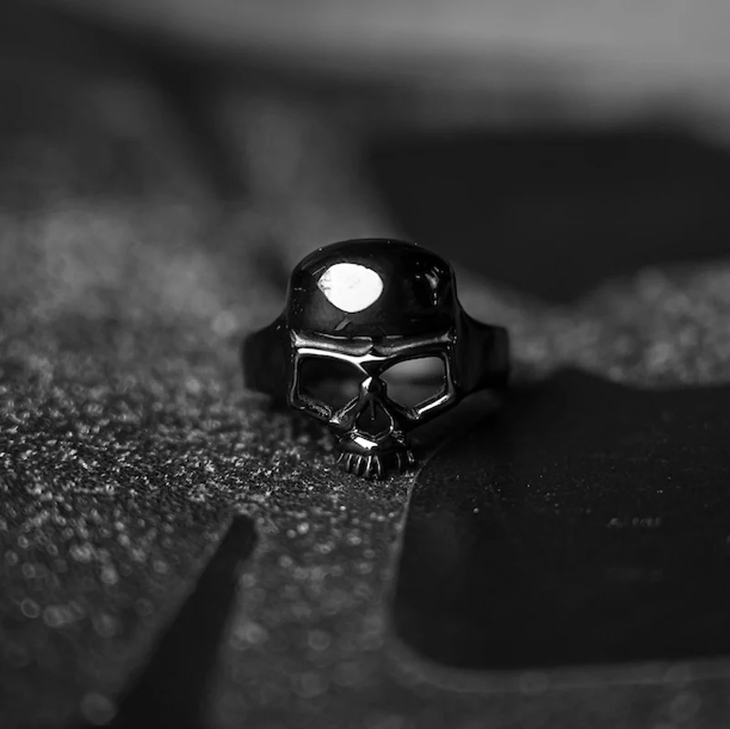 BOBHEAD Black Skull Ring - Image 3