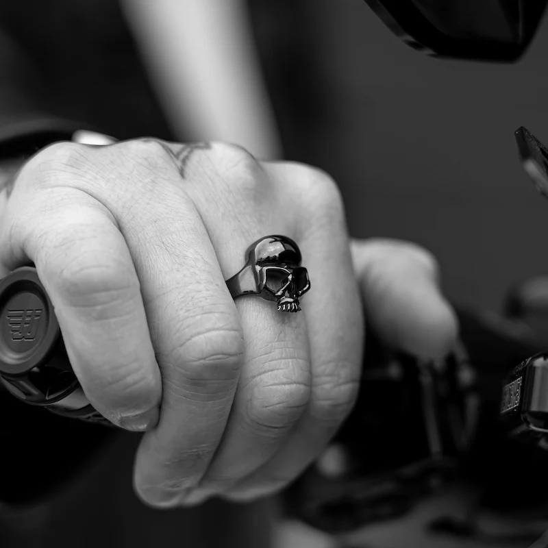 BOBHEAD Black Skull Ring - Image 6
