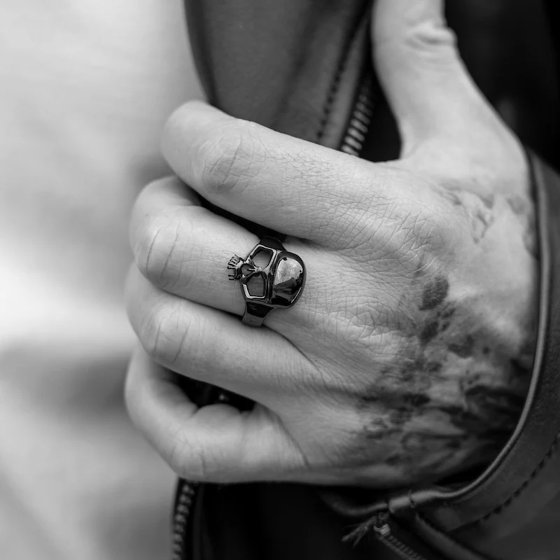 BOBHEAD Black Skull Ring - Image 7