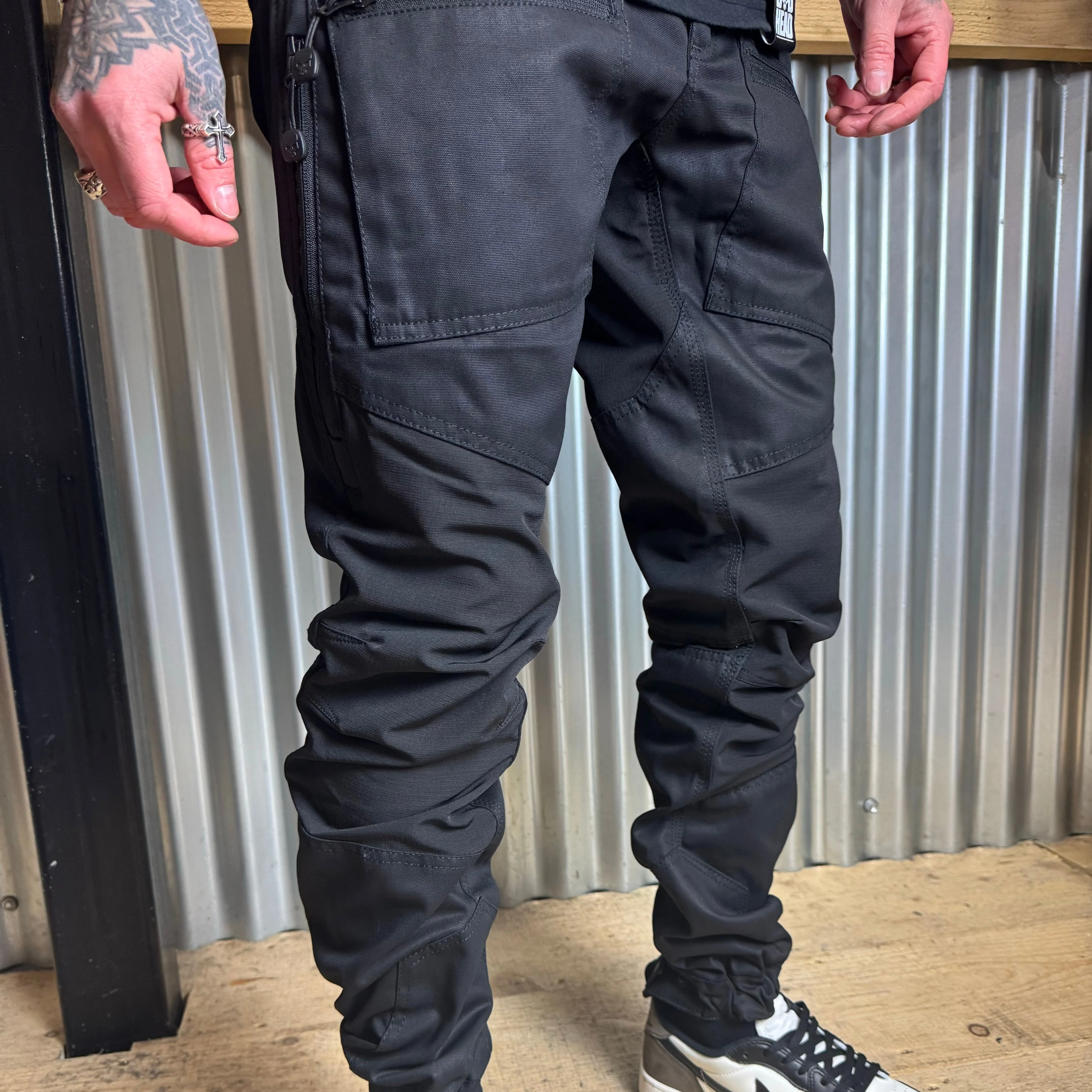 BOBHEAD Casual Cargo Combat Black - Image 5