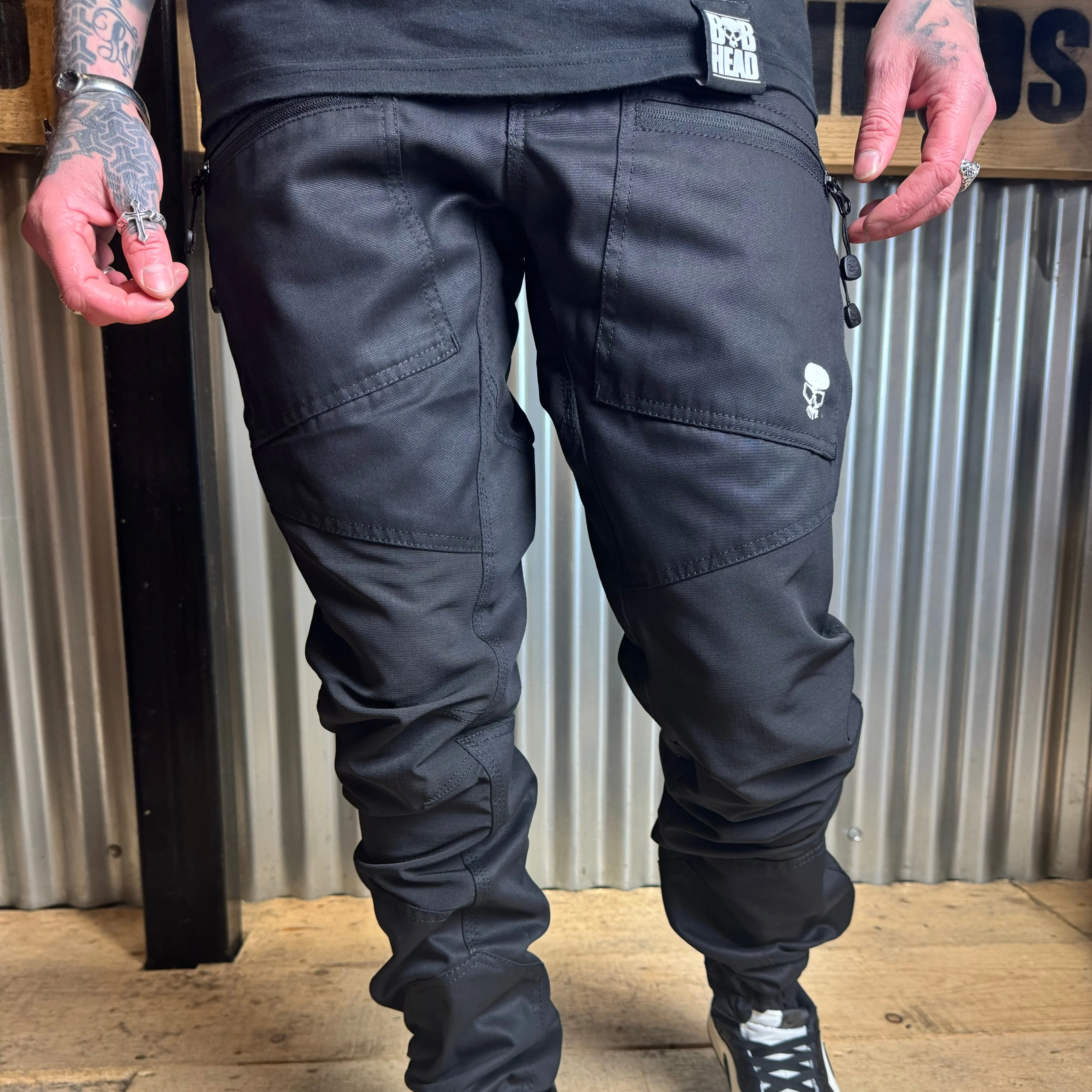 BOBHEAD Casual Cargo Combat Black - Image 6