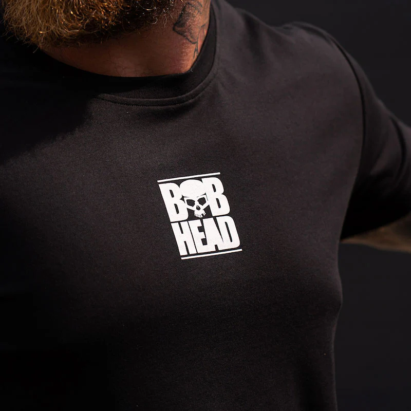 BOBHEAD Tech T-Shirt Side Skull White - Image 10