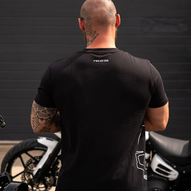 BOBHEAD Tech T-Shirt Side Skull White - Image 5