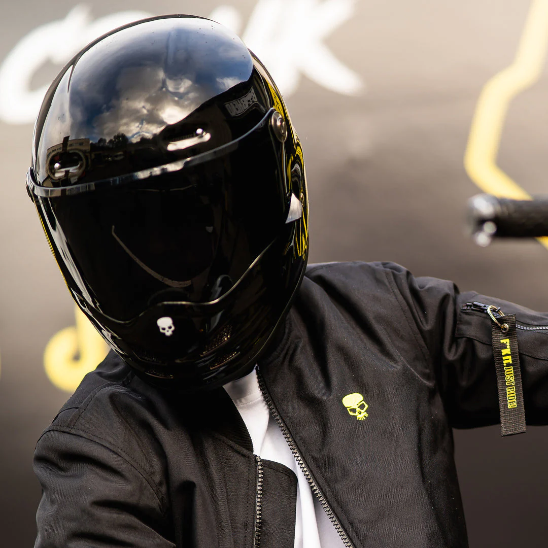 Motorcycle Helmet Reaper Black Fiberglass | DOT & ECE - Image 4