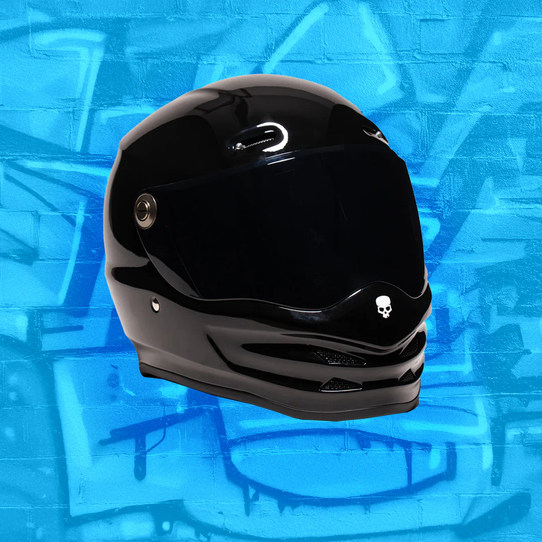 Motorcycle Helmet Reaper Black Fiberglass | DOT & ECE - Image 6