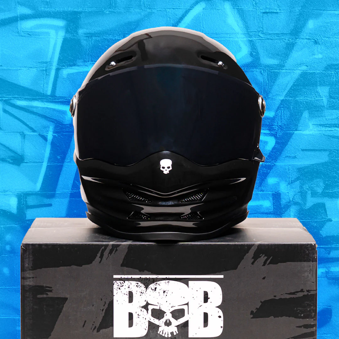 Motorcycle Helmet Reaper Black Fiberglass | DOT & ECE - Image 8